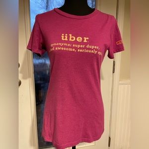 Short sleeve pinkie Uber tee